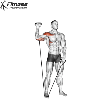 Band Single Arm Shoulder Press