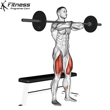 Barbell Bench Front Squat