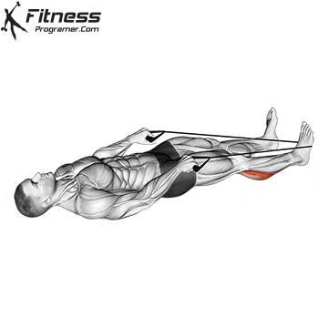 Calf Stretch With Rope