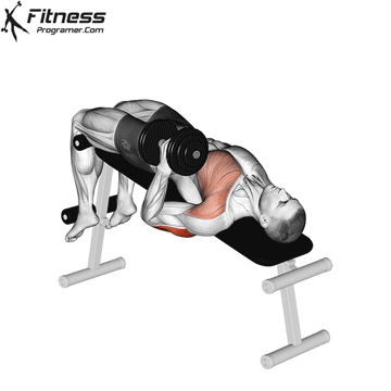Dumbbell Decline One-Arm Hammer Press