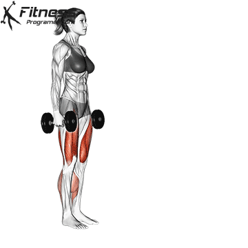 Dumbbell Forward Leaning Lunge