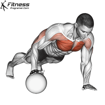 Single-Arm Medicine Ball Push-Up