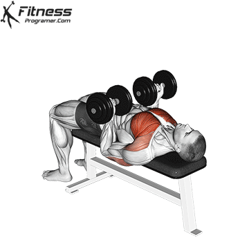 Reverse Grip Dumbbell Bench Press