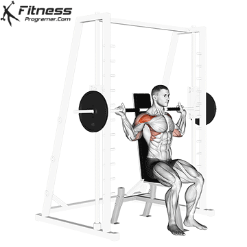 Smith Machine Behind The Neck Press
