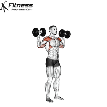Standing Dumbbell Shoulder Press