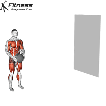 Step Behind Rotational Med Ball Throw