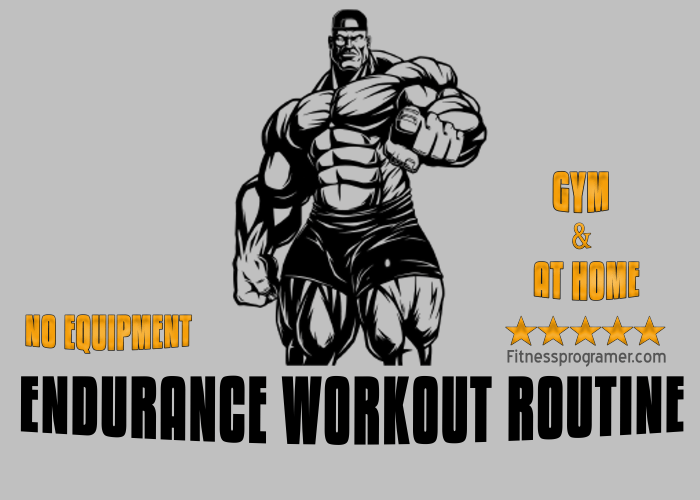4- Week No Equipment Endurance Workout Plan